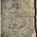 A. Baranausko poezijos rankraščių sąsiuvinio „Ulamki“, saugomo Lietuvių literatūros ir tautosakos instituto rankraštyne (F1-575), viršelis.