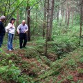 Su G. Vaičiūnu – prie sunaikintų partizanų bunkerių.