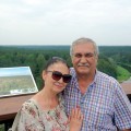 Viršum Anykščių krašto Anykščių šilelio medžių lajų take.