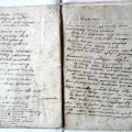 A. Baranausko poezijos rankraščių sąsiuvinio "Ulamki", saugomo Lietuvių literatūros ir tautosakos instituto rankraštyne (F1-575), puslapiai.