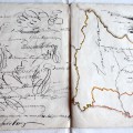 A. Baranausko poezijos rankraščių sąsiuvinio "Ulamki", saugomo Lietuvių literatūros ir tautosakos instituto rankraštyne (F1-575), puslapiai.