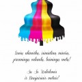 Spaustuvės „Spalvų kraitė“ sveikinimas.