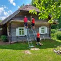 Darbai J. Biliūno sodyboje ir jų rezultatai.