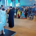 Kalėdų Liturgiją Muziejaus salėje vedė Tėvas Georgijus, atvykęs iš Kijevo.