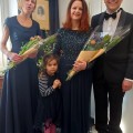 Atlikėjų trio Karvelių namuose.