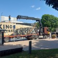 Anykščiuose – ištisą parą veikiantis kino teatras-paroda.