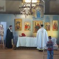 Iškilmės ukrainiečiams Muziejaus salėje.