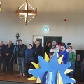 Iškilmės ukrainiečiams Muziejaus salėje.