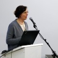Popietės viešnia Vilniaus universiteto bibliotekos direktorė informacinei, mokslo ir kultūros paveldo veiklai M. Prokopčik.