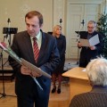 Premijos įteikimo ceremonija. Ingos Liepaitės nuotrauka.