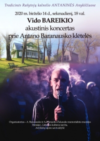 Rašytojų kalnelio Antaninių svečias – Vidas Bareikis.