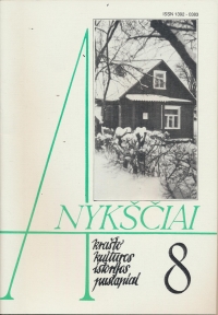 Aštuntojo numerio viršelis.