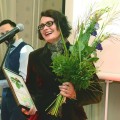 Prizą atsiėmė Muziejaus direktoriaus pavaduotoja Asta Ražanskienė.