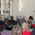 Kultūros vakaras Bibliotekoje: B. Buivydaitės eiles skaito mokytoja Rasa Poškuvienė.