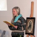 G. Vinikaitė skaito romano „Atversti lapai“ fragmentą.
