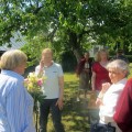 Nuoširdus susitikimas: A. Galvonaitė (kairėje) ir jos anglų kalbos mokytoja Aldona Kulytė (dešinėje), atvėrusi langą į pasaulį.