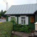 Knygų namelis rašytojos Bronės Buivydaitės memorialinėje sodyboje.