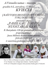 Renginio afiša.
