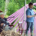 Poetinis dialogas: 90-metis A. Baltakis ir 31-erių Vainius Bakas.