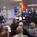 Apdovanojimą įteikė Lietuvos Respublikos Seimo Pirmininko pavaduotojas Jonas Jarutis, jam talkino Panevėžio miesto savivaldybės meras Rytis Mykolas Račkauskas.