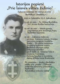Istorijos popietės plakatas.