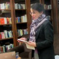 „Anykščių šilelį“ ispaniškai pirmą kartą viešai skaito vertėja Carmen Caro Dugo.
