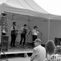 Žydų kultūros šventė Anykščių senamiestyje. Groja „Rakija Klezmer Orkestar“.