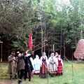 "Dijūtos" daudytės skelbia istorijos popietės pradžią.