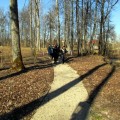 Gimnazistai Burbiškio dvaro parke.