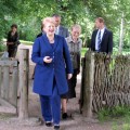 Prezidentės D. Grybauskaitės viešnagės Jono Biliūno sodyboje-muziejuje akimirkos. T. Kontrimavičiaus nuotrauka.
