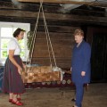 Prezidentės D. Grybauskaitės viešnagės Jono Biliūno sodyboje-muziejuje akimirkos. T. Kontrimavičiaus nuotrauka.