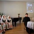 Anykštėnų parengta A. Baranausko atminimo programa Maironio lietuvių literatūros muziejuje Kaune (Vytauto Kirkos nuotrauka).