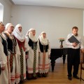 Anykštėnų parengta A. Baranausko atminimo programa Maironio lietuvių literatūros muziejuje Kaune (Vytauto Kirkos nuotrauka).