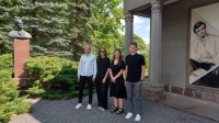Architektūrinės idėjos konkurso laureatai Muziejuje.