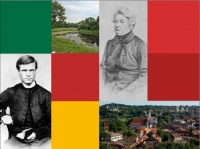 Konferencijos plakate – Lenkijos ir Lietuvos, Adomo Mickevičiaus ir Antano Baranausko paralelės.