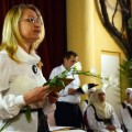 Anykštėnų parengta A. Baranausko atminimo programa Kupiškio viešojoje bibliotekoje (Rasos Bražėnaitės nuotrauka).