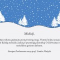 Europos Parlamento nario Liudo Mažylio sveikinimas.