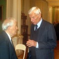 Senų bičiulių dialogas: L. Stepanauskas ir Justas Vincas Paleckis.