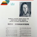 Oficialusis kandidatės I. Andrukaitienės plakatas.