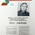 Oficialusis kandidato J. Janišiaus plakatas.