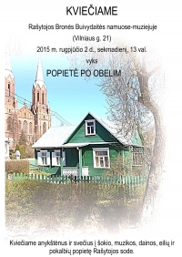 Popietės po obelim plakatas.