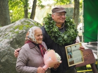 Mažosios Vaižganto premijos laureatai – Irena Guobienė ir Raimondas Guobis.