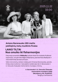 Renginio afiša.