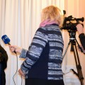 Anykštėnės interviu LRT televizijai.