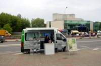 Rugsėjo 1-osios renginiuose - Muziejaus infobusas.