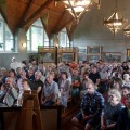 Muziejaus svečiai – žiūrovai.