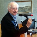Muziejaus svečias aktorius Ferdinandas Jakšys.