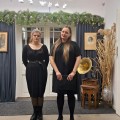 Koncerto akimirka. S. Liamo ir jos mokinė Jogilė Lukoševičiūtė.