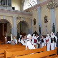 Taujėnų bažnyčioje.