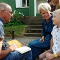 Popietė su Vytautu V. Landsbergiu ir Daliumi Skamaraku prie Klėtelės.